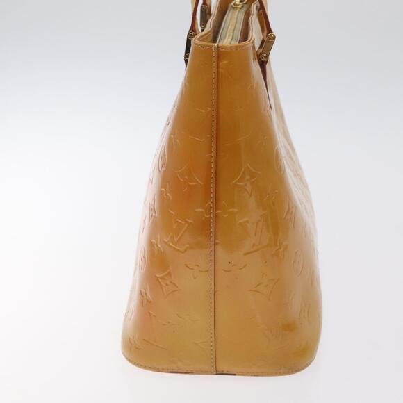 LOUIS VUITTON Monogram Vernis Houston Hand Bag Beige M91004 - Picture 4 of 13